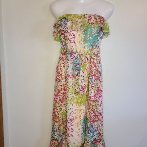 The Limited Strapless Dress, XS, Multi Color